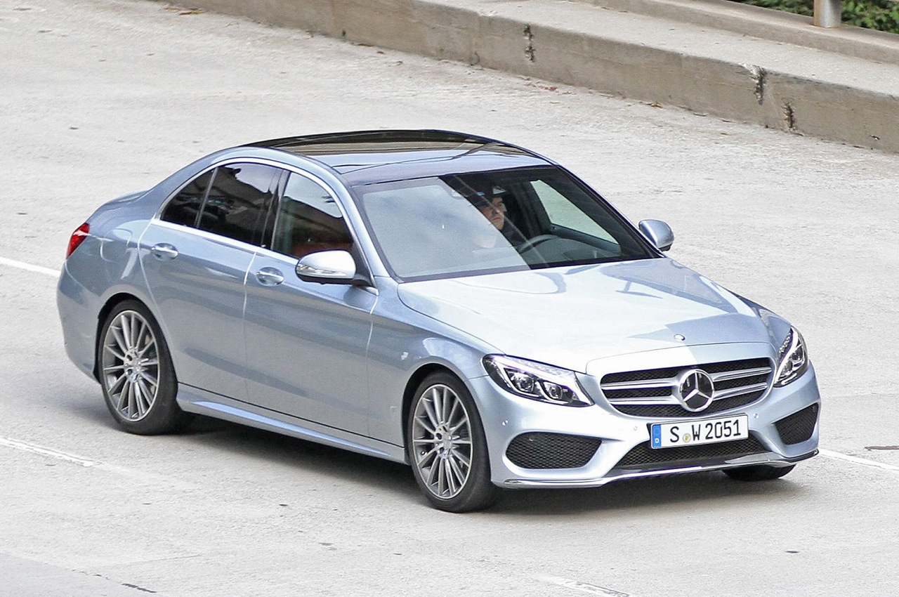 Mercedes Cars News 2014 C Class Spotted Undisguised