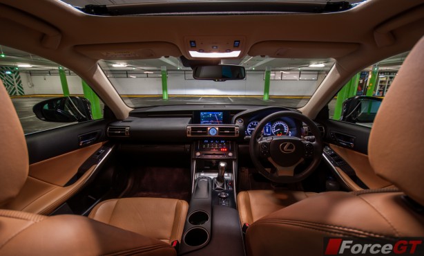 Lexus IS Review-2013 Lexus IS Sport Luxury interior dashboard